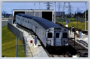 TTC Train Of M-1 Class Subway Cars, 1968, Warden Station Toronto Postcard, NOS