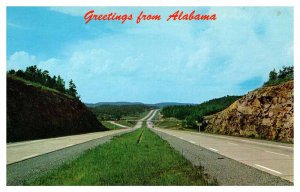 Postcard HIGHWAY SCENE Birmingham Alabama AL AQ3953