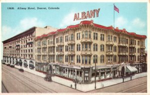 Vintage Postcard Albany Hotel Summer Resort High-Class Hotel Denver Colorado CO