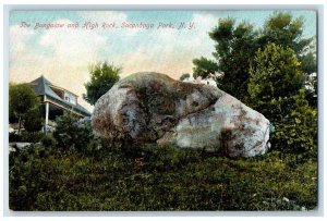 c1910's The Bungalow And High Rock Sacandaga Park New York NY Antique Postcard
