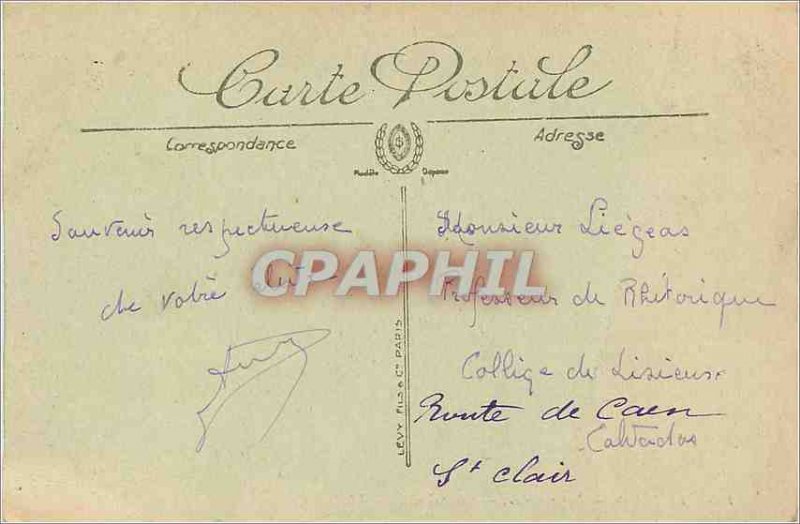 Old Postcard Le Mans Vue Generale