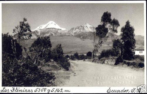 ecuador, QUITO, Los Ilinizas, Volcano (1940s) RPPC