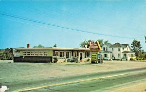 Augusta ME Roseland Restaurant U.S. 201 Maine Seafoods Postcard