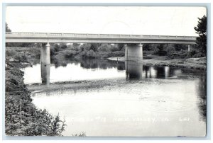 1949 Bridge On No. 18 River Rock Valley Iowa IA RPPC Photo Vintage Postcard