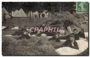 PHOTO CARD Army Soldiers Camp Houses Laffite