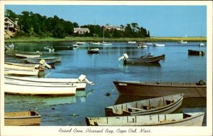 Cape Cod MA Massachusetts Round Cove Pleasant Bay c1950-60s Vintage Postcard