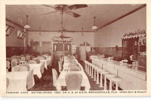 Brooksville Florida dining room interior Tamiami Cafe antique pc BB3493