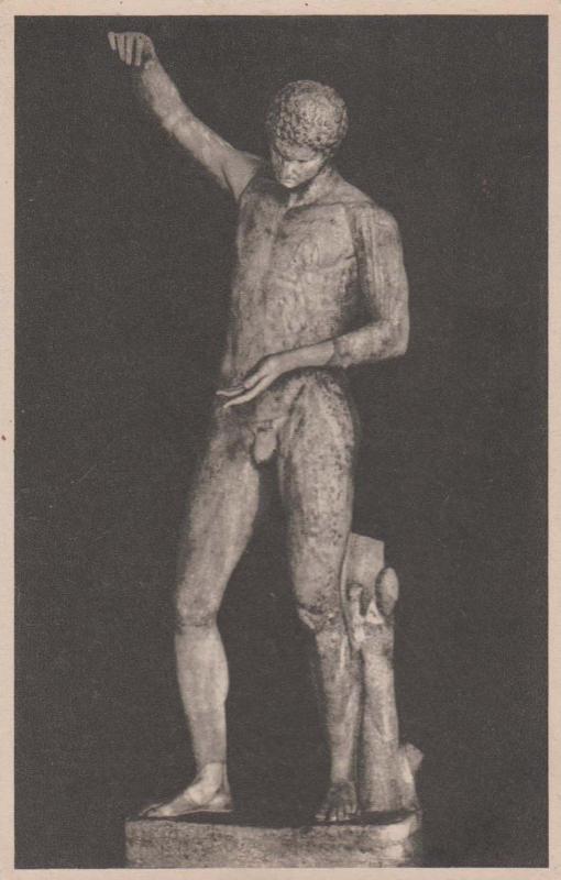 Ackermanns Kunstverlag Sculpture  Munchen Germany Glyptothek Old Statue Postcard