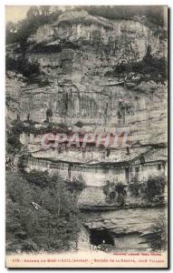 Old Postcard Rocher De Mas d & # 39Azil Entree From the Grotto Riviera Village