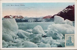 Muir Glacier AK Alaska c1942 US Censorship with 1923 Russia Stamp Postcard G56