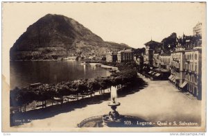 RP, Quai E S. Salvatore, Lugano (Ticino), Switzerland, 1920-1940s