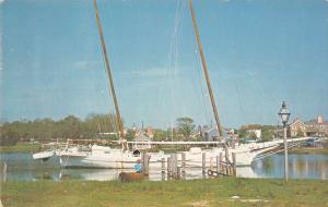 Smithville New Jersey Harbor View Boats Vintage Postcard K34984