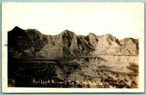 RPPC Badlands Scenery in South Dakota SD 1913 Postcard H11