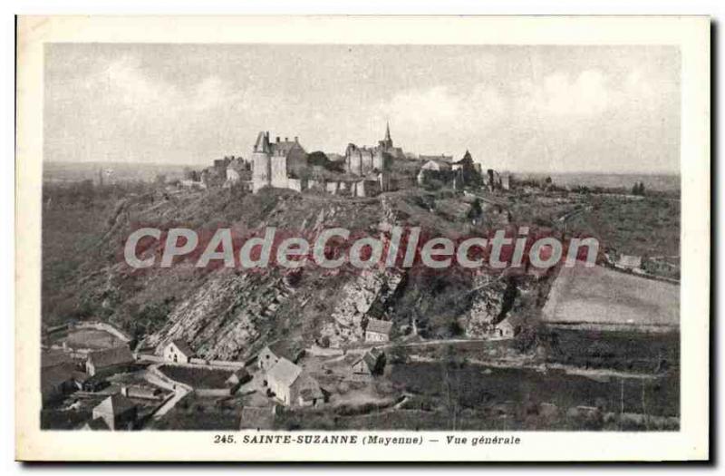 Postcard Old Sainte Suzanne Vue Generale