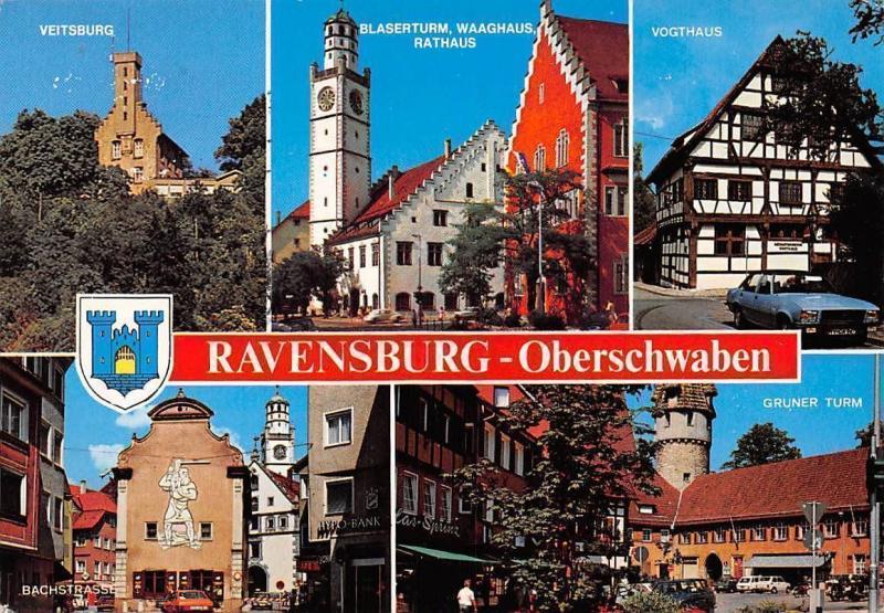 Ravensburg Oberschwaben Veitsburg Blaserturm Waaghaus Rathaus