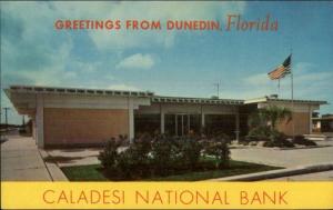 Dunedin FL Caladesi National Bank Postcard