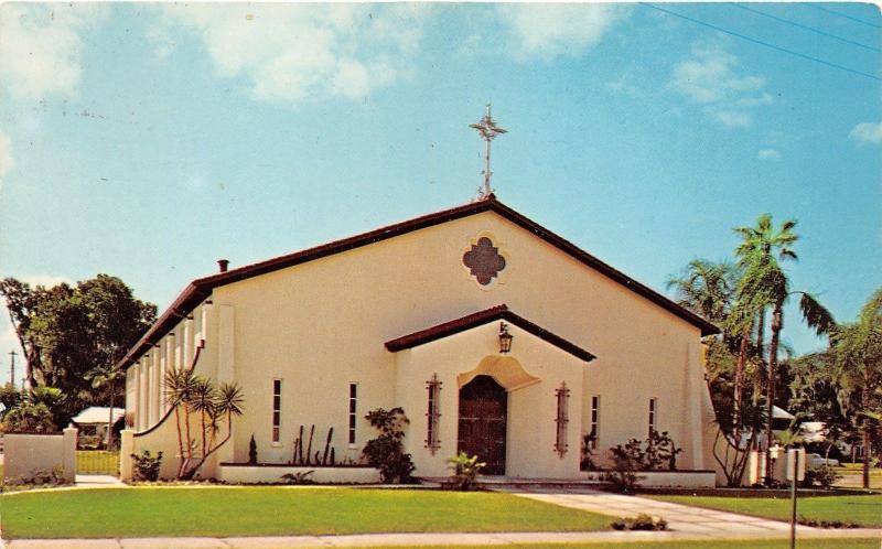 Bradenton Florida~Sacred Heart Chapel (Roman Catholic Church)~1960s Postcard