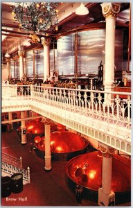 Brew Hall Home of Anheuser-Busch Inc. St. Louis Missouri MO Interior Postcard