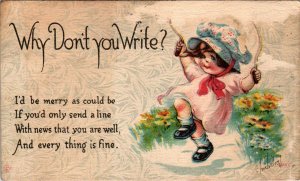 Why Don’t You Write? Girl Skipping Rope BIN