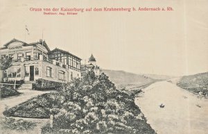 Andernach GERMANY~Gasthaus Kaiserburg auf dem Krahnenberg~1905 PHOTO POSTCARD