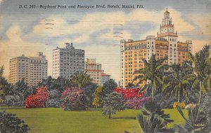 Bayfront Park and Biscayne Boulevard Hotels  Miami FL