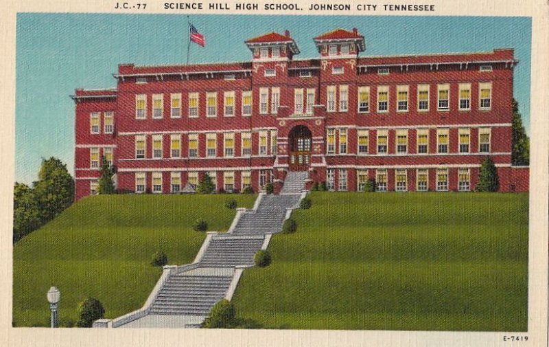 Postcard Science Hill High School Johnson City TN