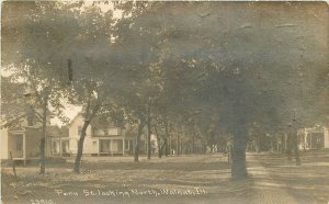 Illinois Walnut Peru Street looking north #23916 RPPC 1914 Childs 23-10132