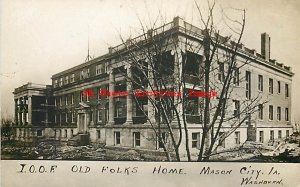 IA, Mason City, Iowa, RPPC, IOOF Old Folks Home, Exterior View, Washburn
