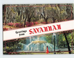 Postcard Greetings from Savannah, Georgia