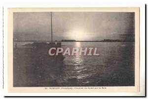 Roscoff Old Postcard Sunset on the Bay