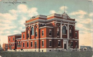 J86/ Lawton Oklahoma Postcard c1910 Court House Building  211