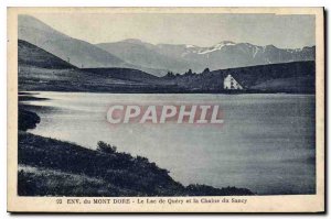 Postcard Old Env Mont Dore Lake Query and Chaine du Sancy