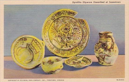 Sgraffito Slipware Unearthed At Jamestown Virginia