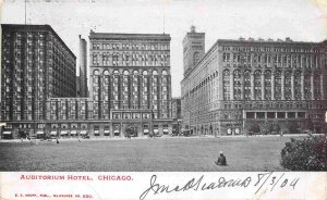Auditorium Hotel Chicago Illinois 1904 postcard