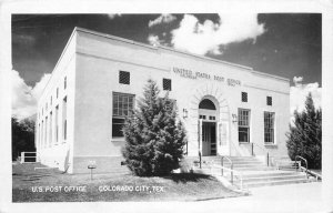 Colorado City Texas US Post Office 1948 RPPC Photo Postcard 20-5781