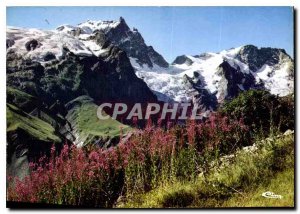 Modern Postcard The French Alps La Meije