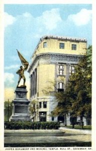 Jasper Monument and Masonic Temple - Savannah, Georgia GA