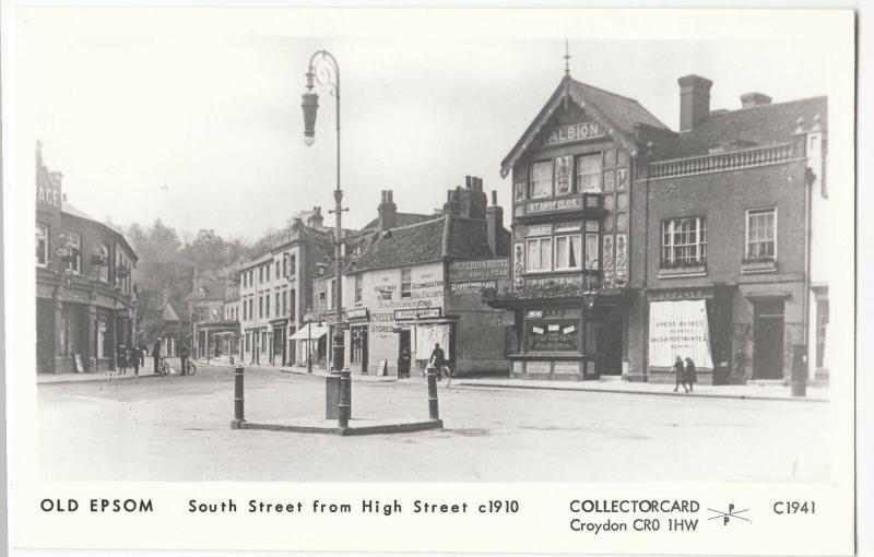 Surrey; Old Epsom, South St From High St Repro RP PPC By Pamlin, C1941