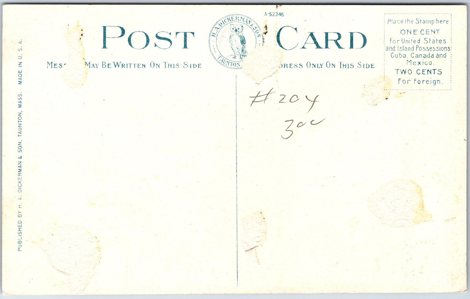 Vintage Postcard Bluffs Beach and Lighthouse at Cape COD Mass [Has Rear ...