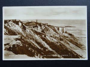 Norfolk CROMER The East Cliffs c1931 RP Postcard by Valentine