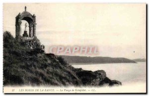 Old Postcard The Banks Of The Virgin De Rance Grinfollet