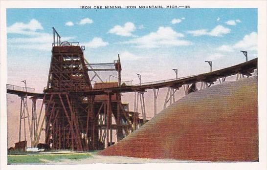 Michigan Iron Mountain Iron Ore Mining