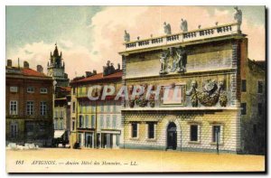 Postcard Old Avignon former Mint Hotel