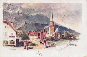 AIGEN SALZBURG AUSTRIA-RESTAURATION & PANORAMA~KUNSTLER KULSTRUNK 1902 POSTCARD