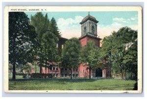 C 1915-20s High School, Bunkirk, N.Y. Postcard P155E