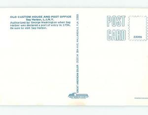 Unused Pre-1980 POST OFFICE SCENE Long Island - Sag Harbor New York NY hs0916