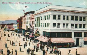 c1910 Postcard; Marine Street Scene & Ocean Front, Ocean Park CA Drugstore