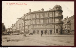 dc1020 - SPAIN La Coruna 1910s Plaza de la Mina by Comas by Comas
