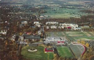 New York Ithaca Aerial View Of Cornell University