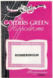 Romersholm Ann Jellicoe Norway Drama Golders Green Theatre Programme